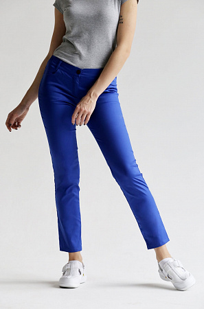 Брюки женские Слим, василек